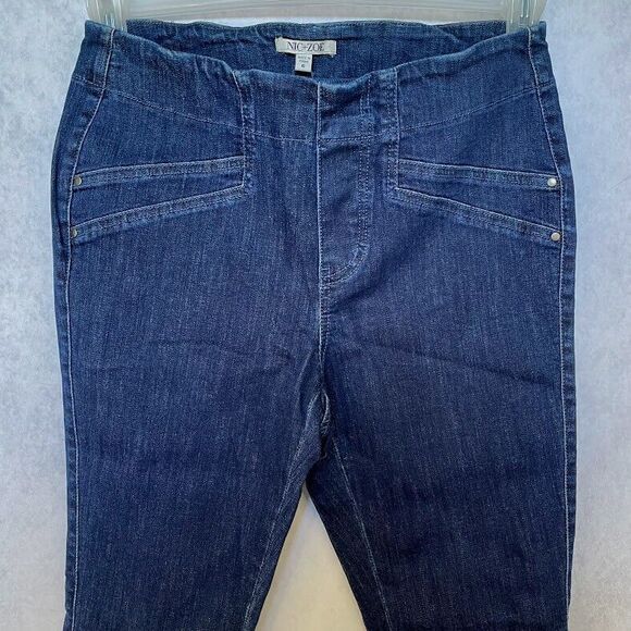 NIC+ZOE All Day Slim Jeans Womens Size 6 Blue Mid Rise Stretch Denim NEW! - Picture 1 of 15